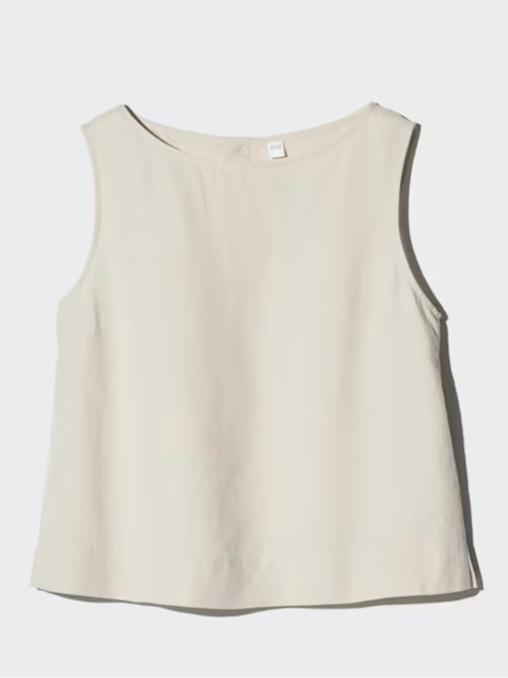NEW WITH TAGS ON - Sleeveless Linen Blend Blouse - Natural